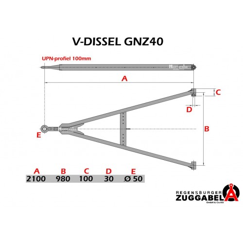 V-DISSEL GNZ40 L:2100mm